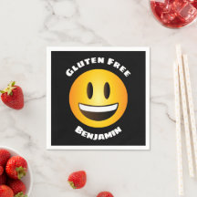 Emoji souriant sans gluten