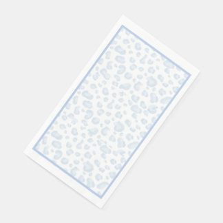 Serviette En Papier Empreinte de léopard bleu bébé