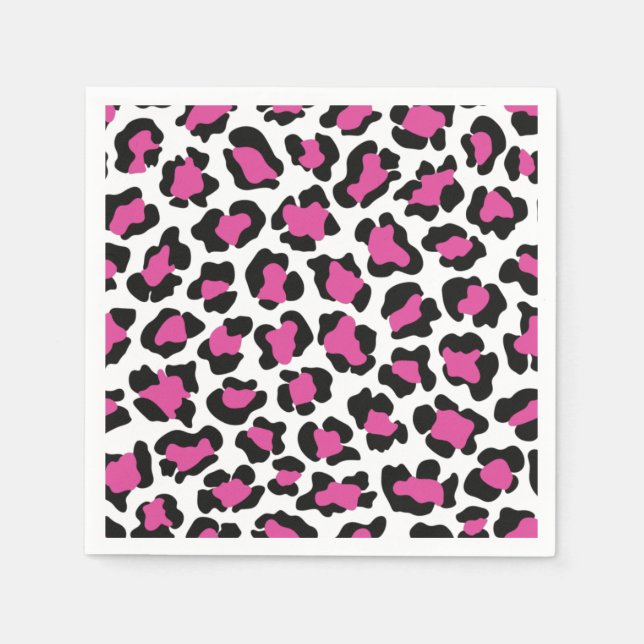 Serviette En Papier Empreinte de léopard, Motif Cheetah, Costume Safar (Devant)