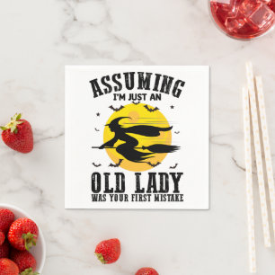 Serviette En Papier En Supposant Que Je Ne Suis Qu'Une Vielle Dame Éta