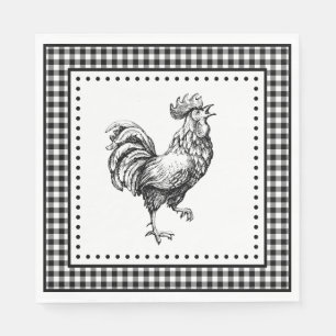 Serviette En Papier En vichy