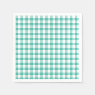 Serviette En Papier En vichy classique Bluegrass Green