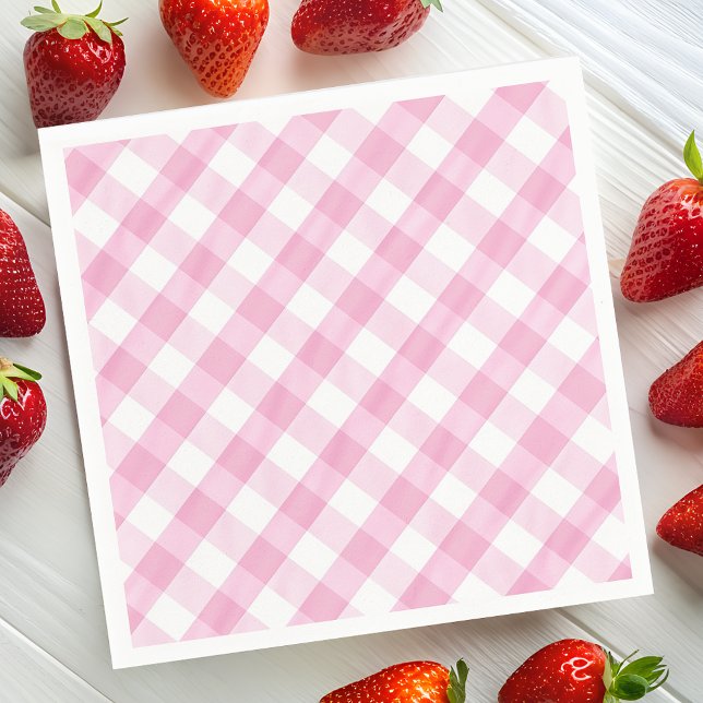 Serviette En Papier En vichy de la Fraise (Créateur téléchargé)
