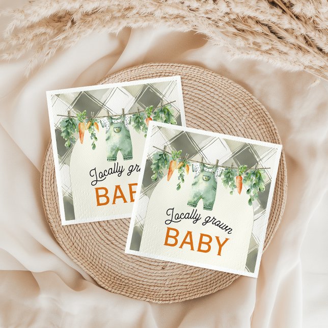 Serviette En Papier en vichy Ligne De Vêtements Baby shower Cultivé Lo (Créateur téléchargé)