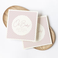 En vichy rose mignonne baby shower fille personnal