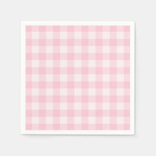Serviette En Papier En vichy Rose Pour Oh Baby Collection Papier Napki