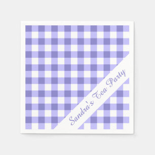 Serviette En Papier En vichy violet