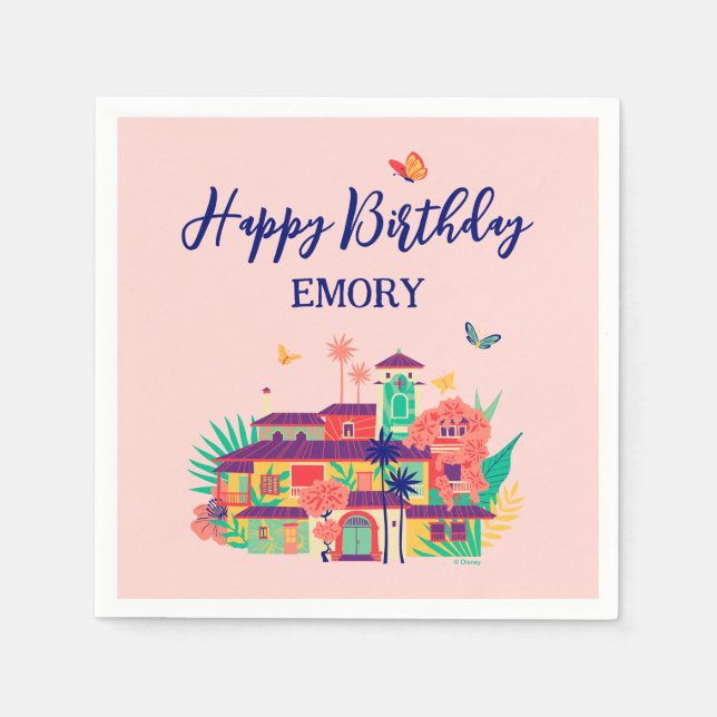 Serviette En Papier Encanto Magique Casa Madrigal Anniversaire (Devant)