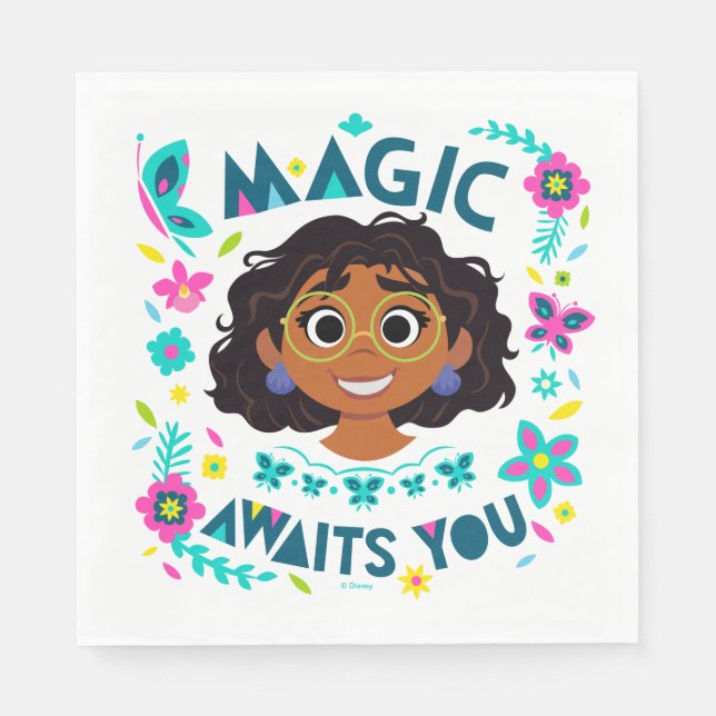 Serviette En Papier Encanto | Mirabel - Magic Awaits You (Devant)