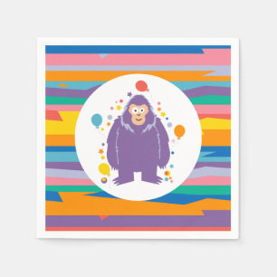 Serviette En Papier Enfants Bigfoot Anniversaire