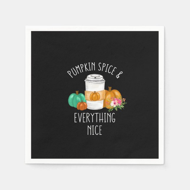 Serviette En Papier Enfants Citrouille Épices Et Tout Nice Toddler Gir (Devant)