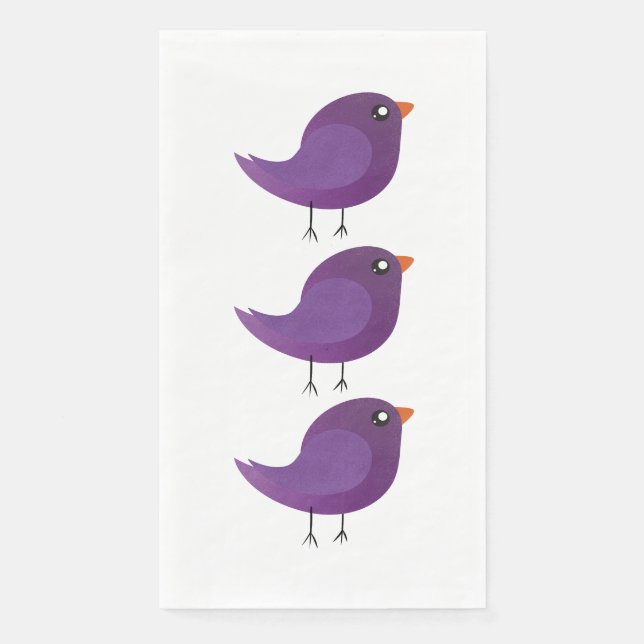 Serviette En Papier Enfants mignonette birdy (Devant)