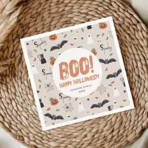 Serviette En Papier Enfants Octobre Éffrayant Halloween Boite d'automn