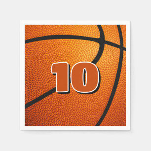Serviette En Papier enfants sport fête d'anniversaire basket-ball