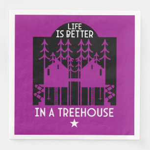 Serviette En Papier Enfants Treehouse Retour À L'École Garçon