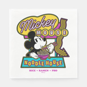 Serviette En Papier Enseigne de la Maison de Nouilles de Mickey Mouse