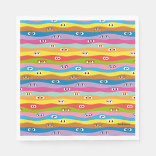 Serviette En Papier Ensemble Motif des yeux