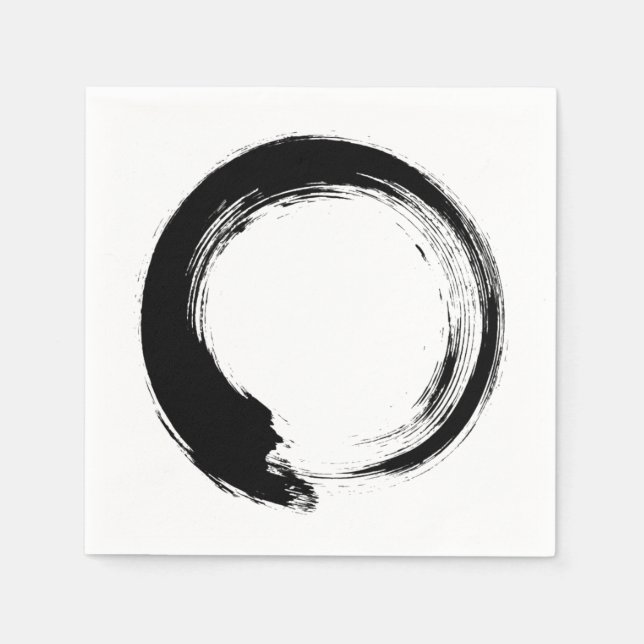 Serviette En Papier Enso Zen Circle (Devant)