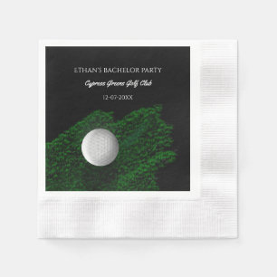 Serviette En Papier Enterrement de vie de garçon golfeurs Fête de golf