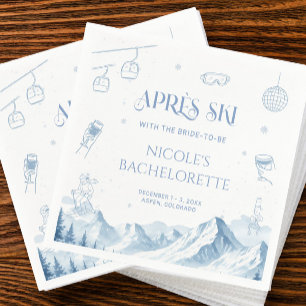 Serviette En Papier Enterrement de vie de jeune fille Apres Aki en hiv