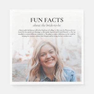 Serviette En Papier Enterrement de vie de jeune fille Savoirs amusants