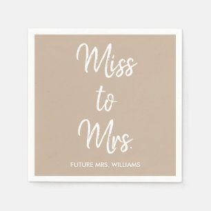 Serviette En Papier Enterrement de vie de jeune fille Shower de la mar