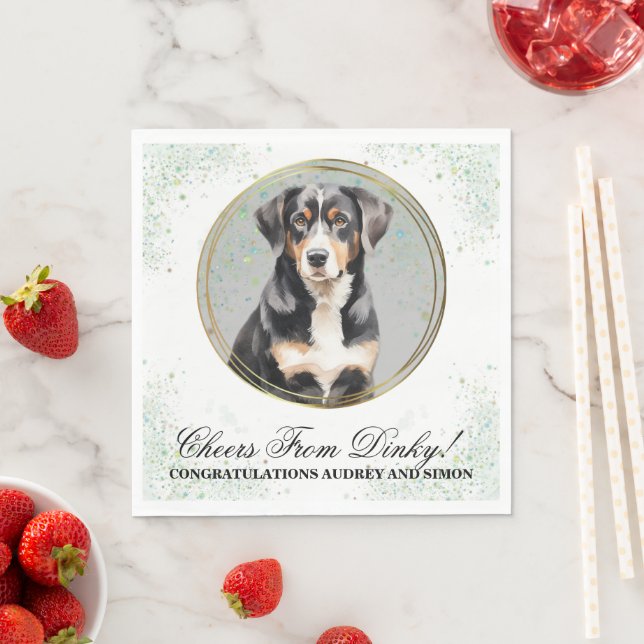 Serviette En Papier Entlebucher Mountain Dog Mariage photo Napkins (En situation)