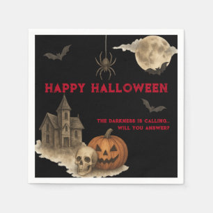 Serviette En Papier Entrez Si Vous Osez - Maison Halloween Éffrayante