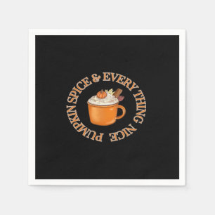 Serviette En Papier Épice citrouille Et Tout Beau Citation