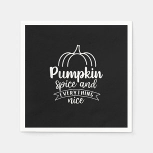 Serviette En Papier Épices citrouilles Et Tout Bien