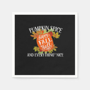 Serviette En Papier Épices citrouilles Et Tout Nice Automne Classique