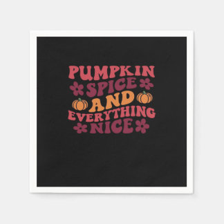 Serviette En Papier Épices citrouilles Et Tout Nice (Lumière)