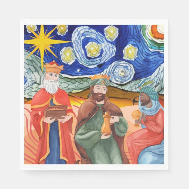 Serviette En Papier Épiphanie (Devant)