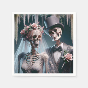 Serviette En Papier Épouse Et Salle D'Halloween