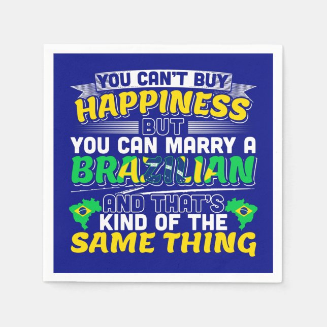Serviette En Papier Épousez un Brésilien - Brésil Joie de vivre (Devant)