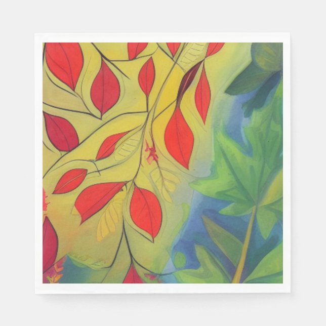 Serviette En Papier Équinoxe automne (Devant)