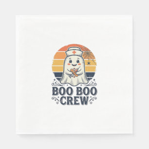 Serviette En Papier Équipage Boo Boo Infirmière Mignonne Fantôme Chemi