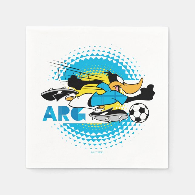 Serviette En Papier Équipe Argentine de football Graphique de DAFFY DU (Devant)