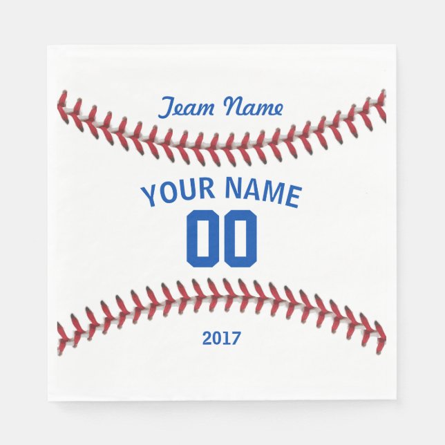 Serviette En Papier Équipe de baseball Sport (Devant)