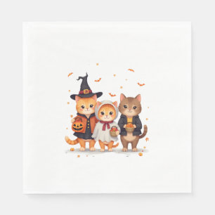 Serviette En Papier Équipe de chats à queue ou à queue