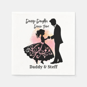 Serviette En Papier Équipe de danse papa-fille