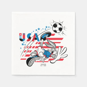 Serviette En Papier Équipe de foot USA Graphique de BUGS BUNNY™
