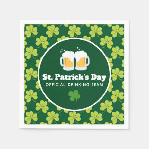 Serviette En Papier Équipe de la St. Patrick's Day Drinking Motif
