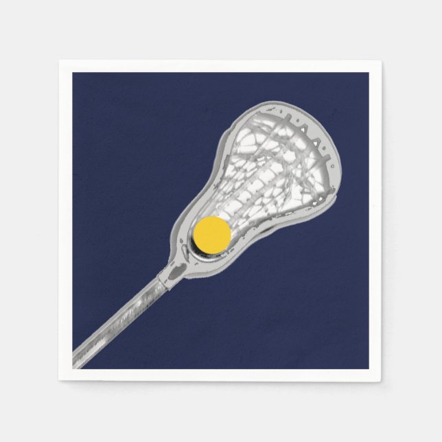 Serviette En Papier Équipe de Lacrosse (Devant)