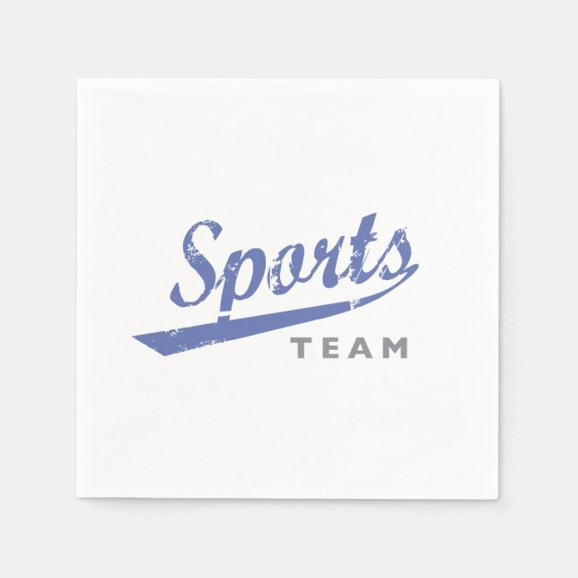 Serviette En Papier Équipe de sport générique (Devant)