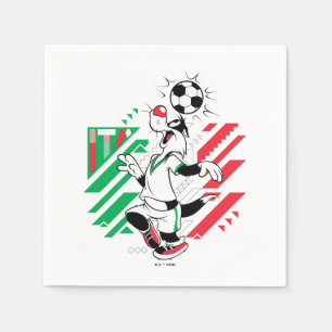 Serviette En Papier Équipe d'Italie de football Graphique SYLVESTER™