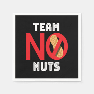 Serviette En Papier Équipe Pas De Noix Nut Nut Allergy