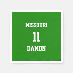 Serviette En Papier Équipe sportive Votre propre Inde Livre vert Naple