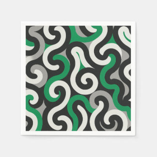 Serviette En Papier Équipe verte