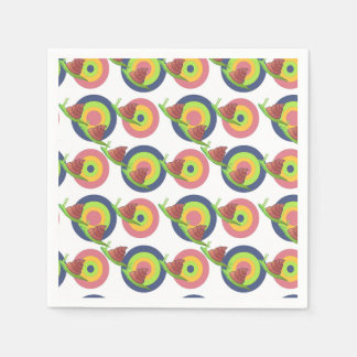 Serviette En Papier Escargots Disco